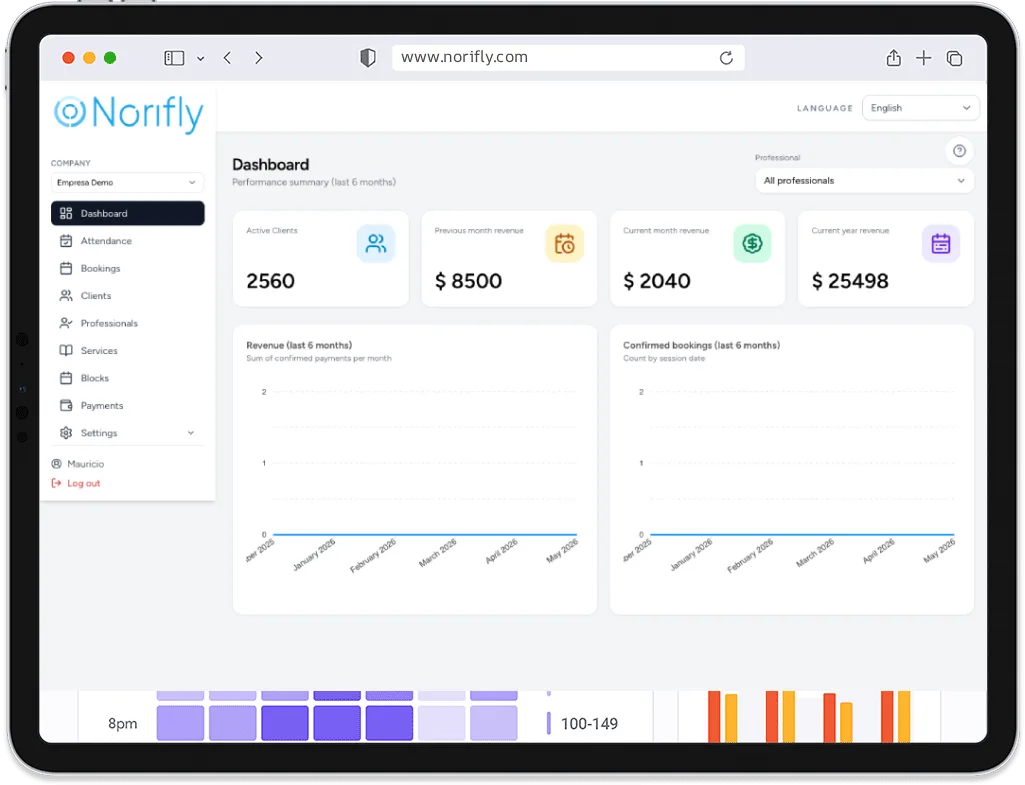 Norifly product interface
